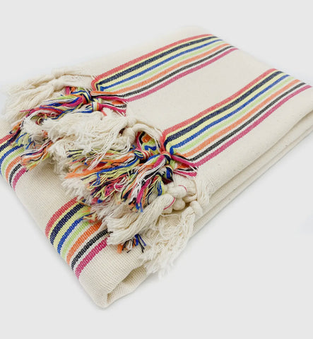 Turkish Spring/Summer striped Throw
