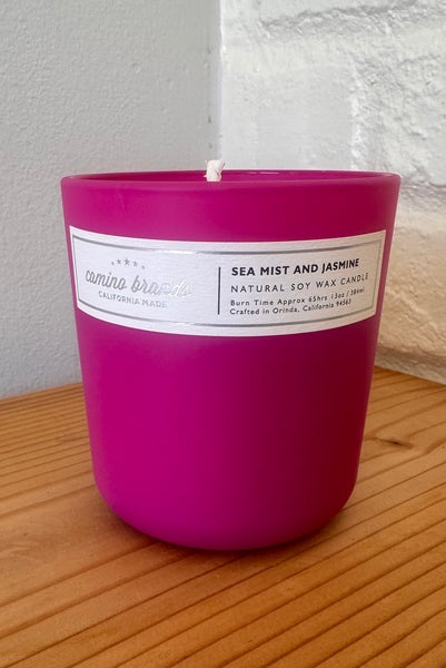 Sea Mist and Jasmine in hot Pink