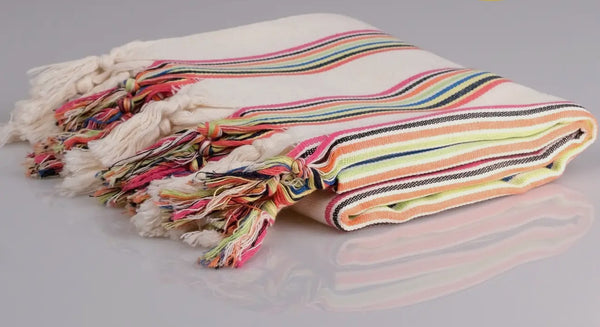 Turkish Spring/Summer striped Throw