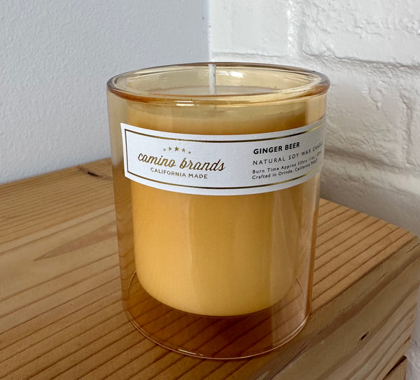 11 oz Ginger Beer in double walled golden glass jar