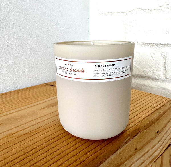 13 oz Ginger Snap in Cream glass