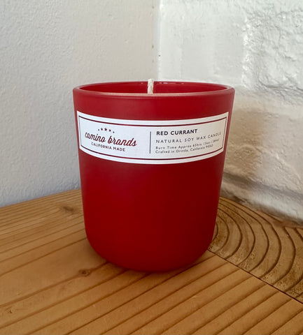 13 oz Red Currant Candle in Red Glass