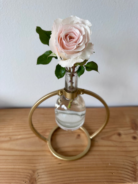Modern Brass Bud Vase