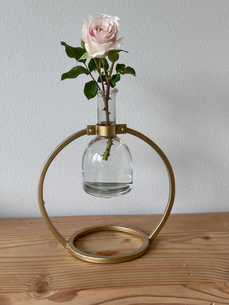 Modern Brass Bud Vase