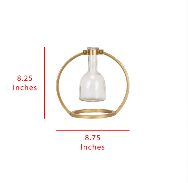 Modern Brass Bud Vase