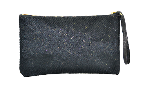 Banker Bag- Black Hair with gold fleck