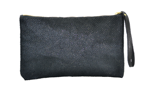 Banker Bag- Black Hair with gold fleck