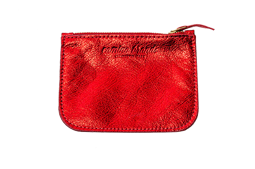Coin Purse - Metallic Red