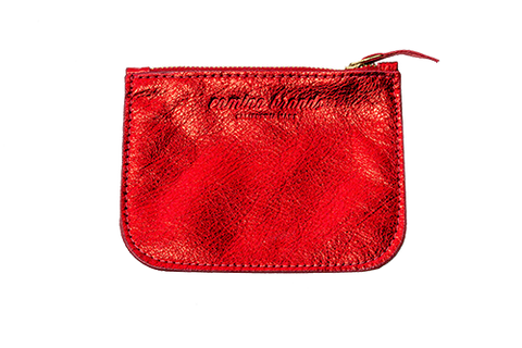 Coin Purse - Metallic Red