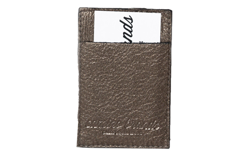 Card Holder - Metallic Pewter