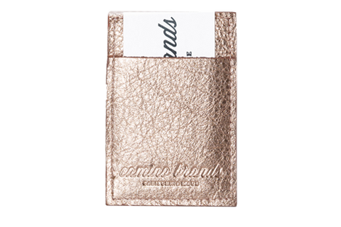 Card Holder - Metallic Rose Gold